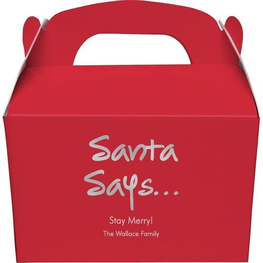 Studio Santa Says Gable Favor Boxes
